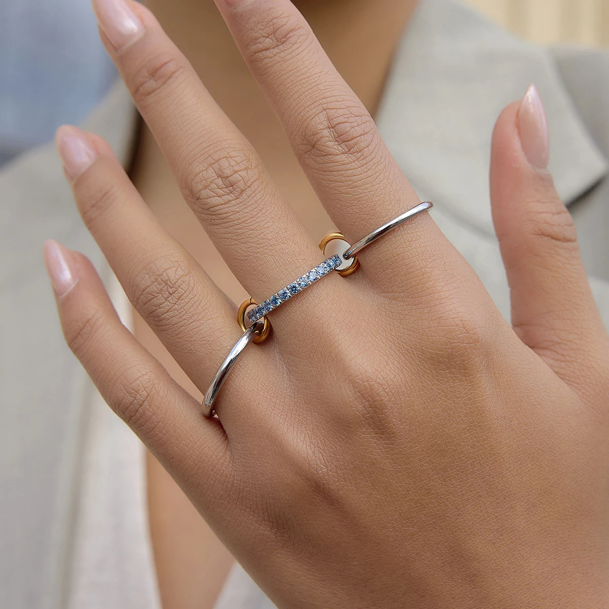 Celine Pastel Zircon Stacking Set