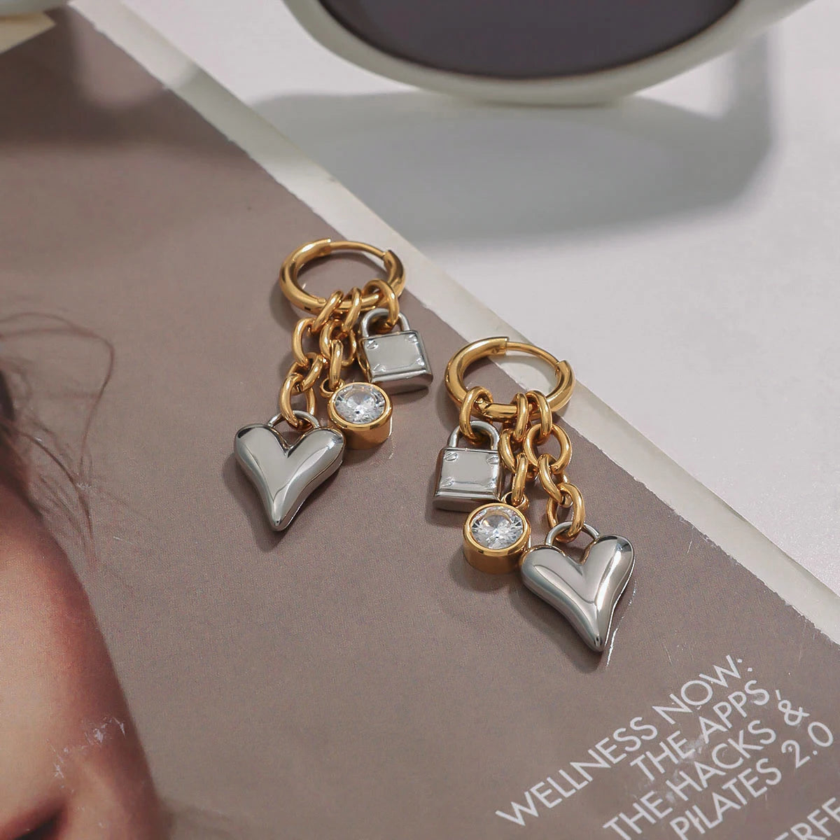 Nina Heart Earrings