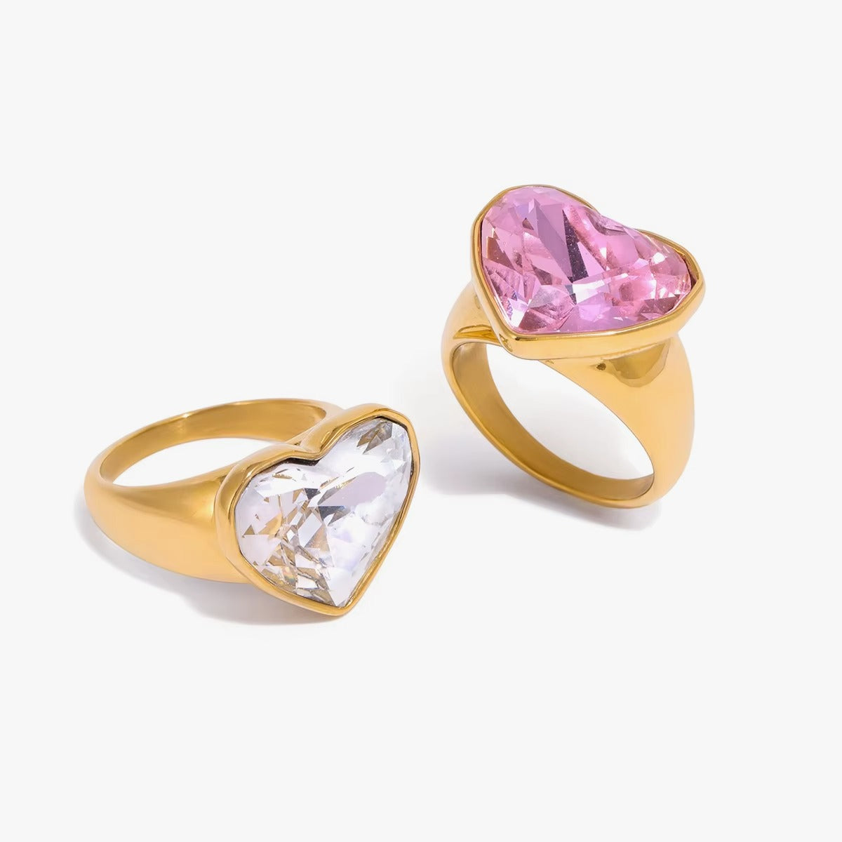 Amara Crystal Heart Ring