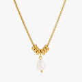 Anaelle Pearl Charm Necklace