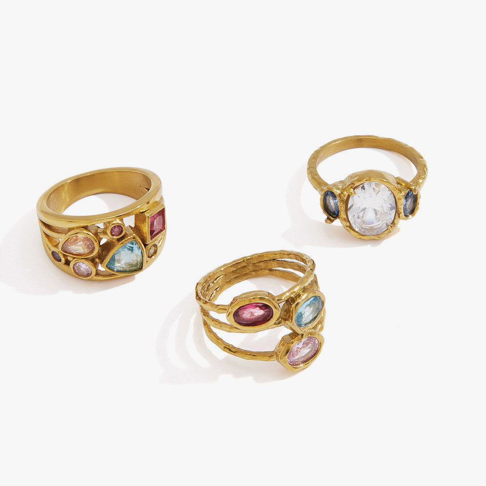 Aude Cluster Stone Ring