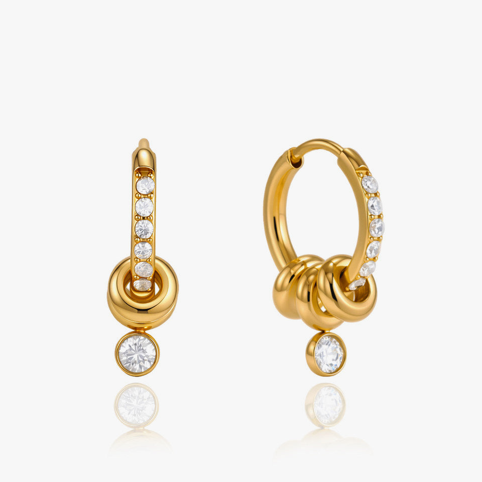 Aurelia Crystal Clip Earrings
