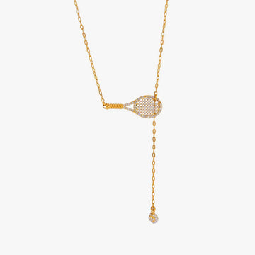 Beatrice Racket Lariat Necklace