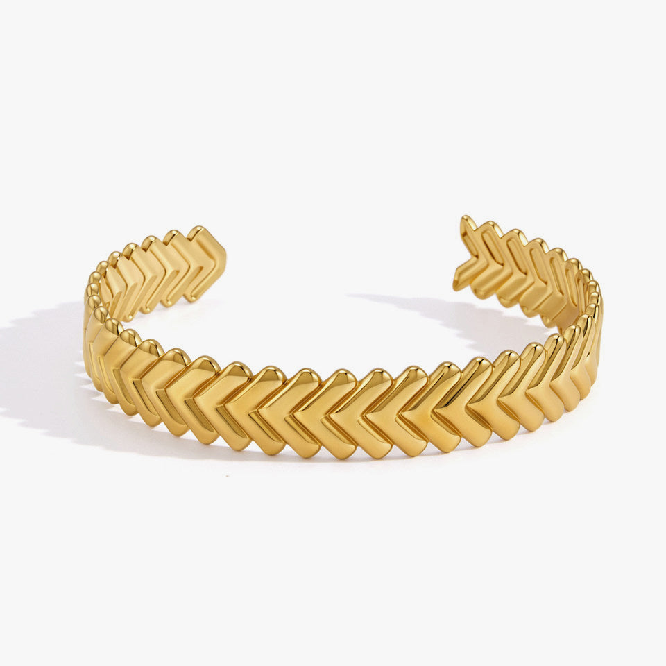 Cadence Stacked Cuff Bangle