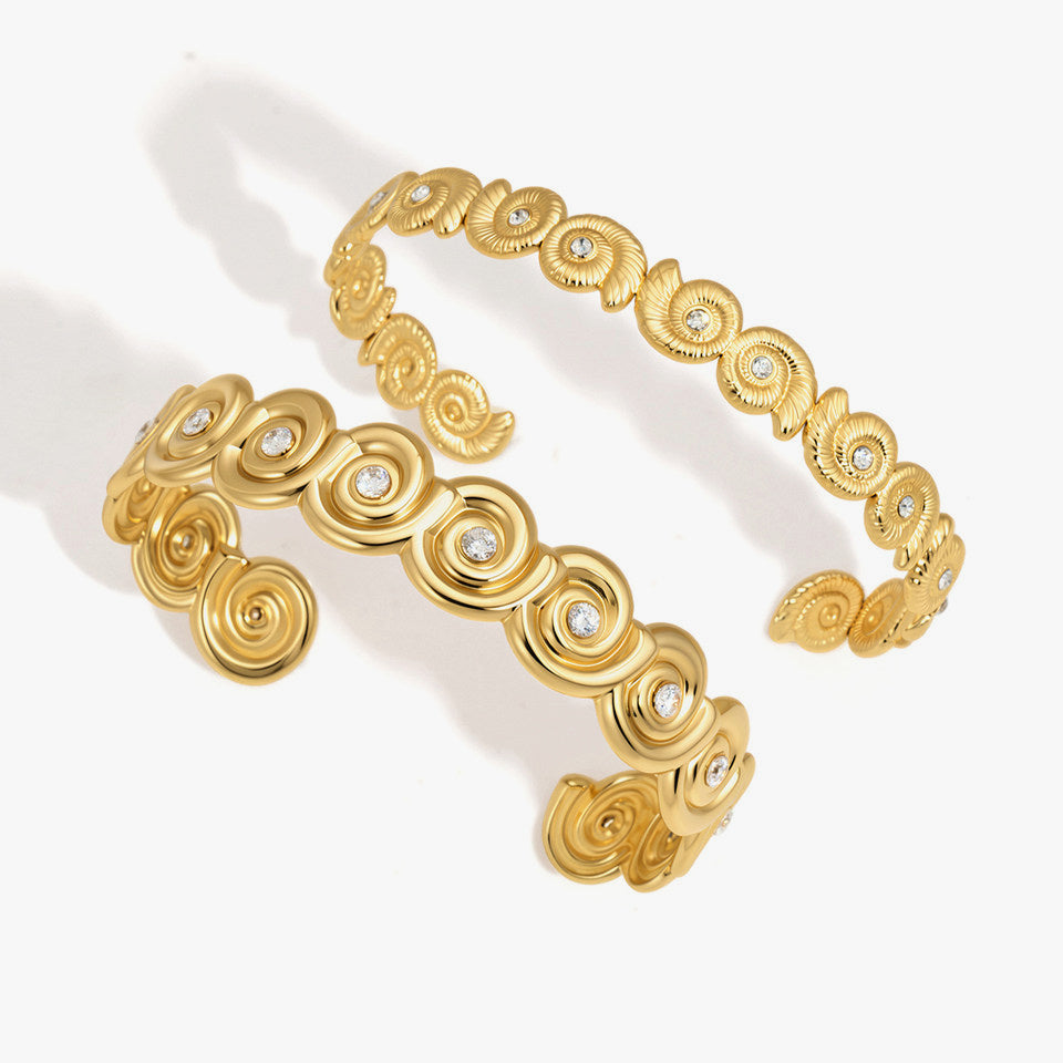 Calliope Conch Cuff Bangle