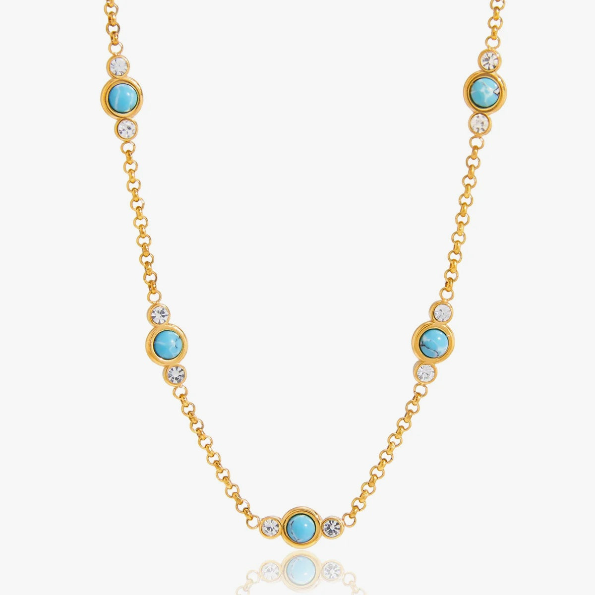 Camille Turquoise Necklace – waterproof, tarnish-free necklace by Macaje