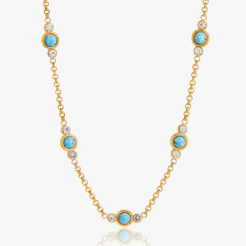 Camille Turquoise Necklace – waterproof, tarnish-free necklace by Macaje