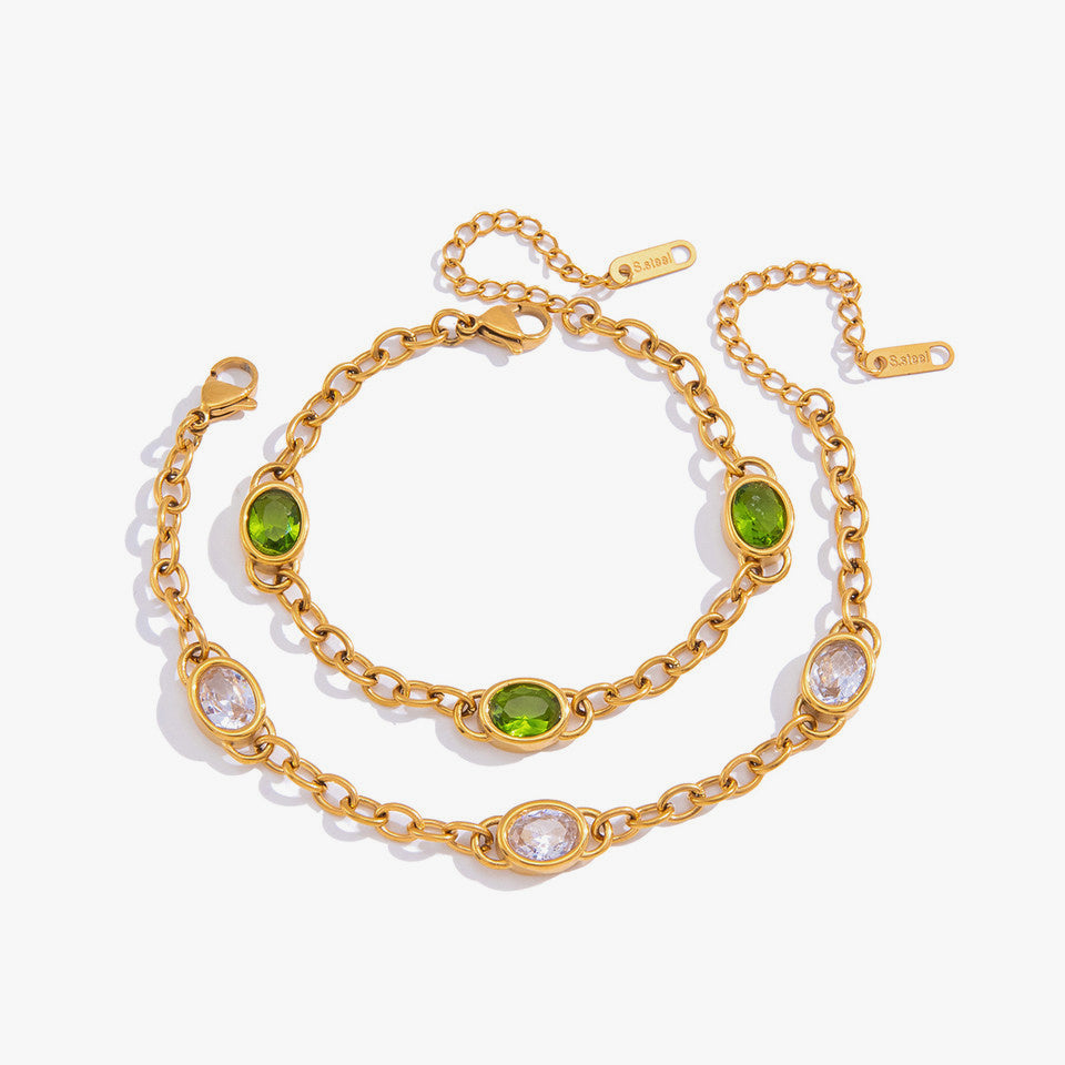 Cassandre Oval Stone Bracelet
