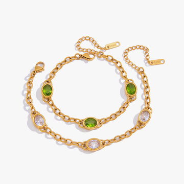 Cassandre Oval Stone Bracelet