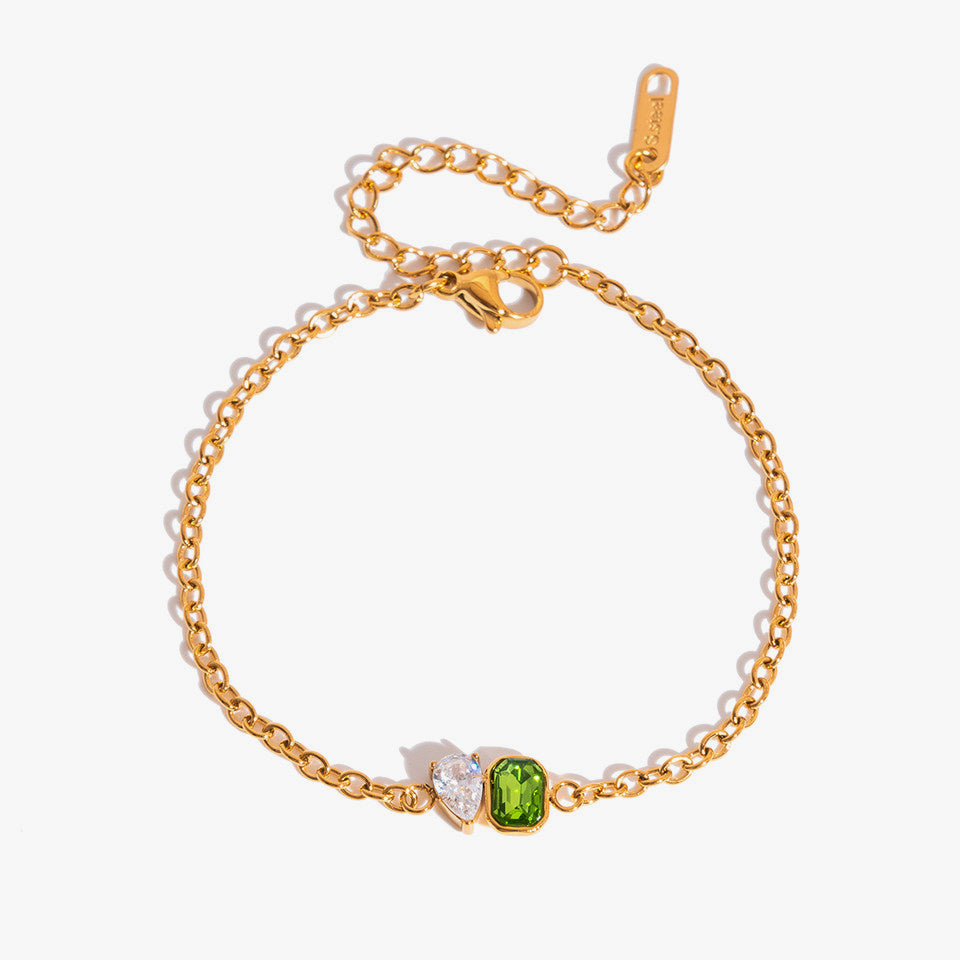 Chantal Geometric Crystal Bracelet