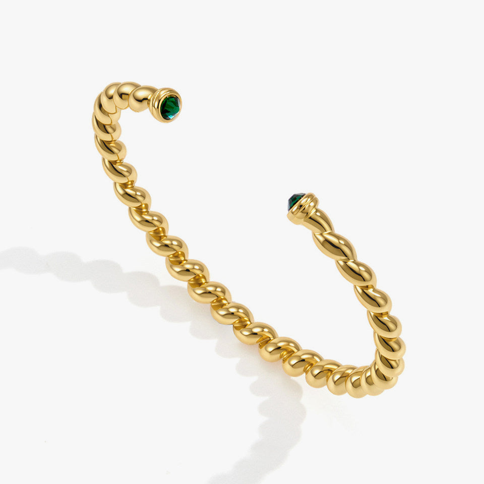 Charlotte Twisted Cuff Bangle
