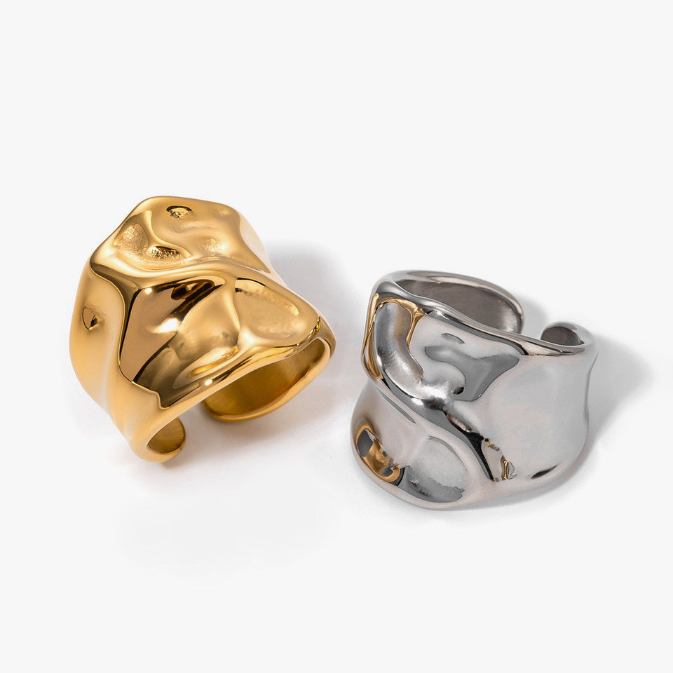 Clara Hammered Wrap Ring