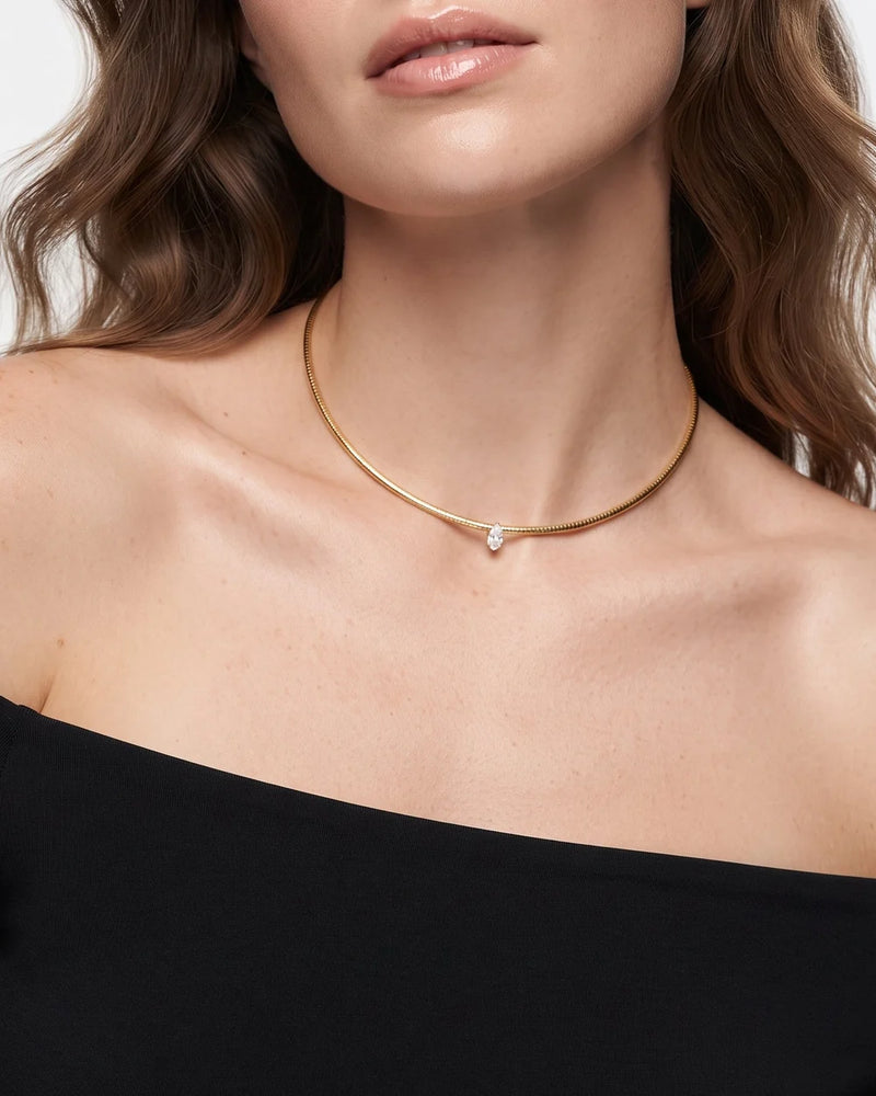 Solenne Segmented Choker – Marquise