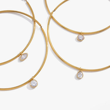 Elise Crystal Collar Necklace