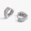 Emeline Iced Hoop Earrings