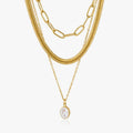 Emilie Multilayer Oval Necklace