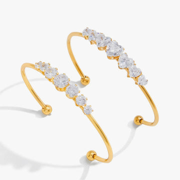 Etincelle Crystal Cuff Bangle