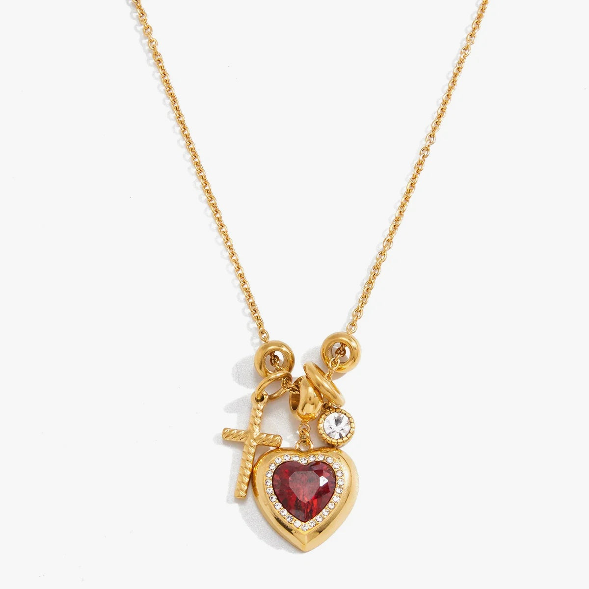 Genevieve Heart Charm Necklace – waterproof, tarnish-free necklace by Macaje