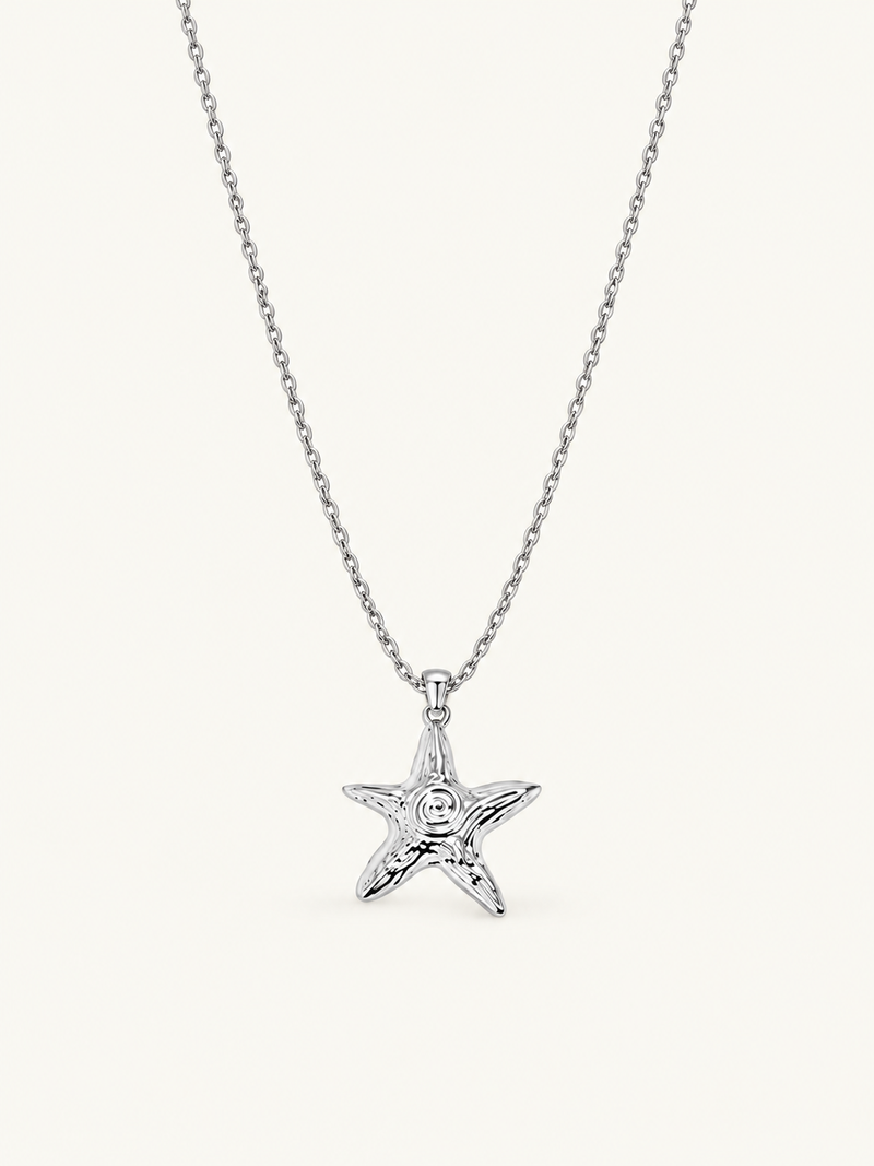 Ghislaine Star Pendant Necklace - Silver clean variation image