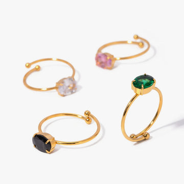 Gigi Oval Solitaire Ring