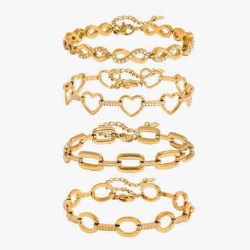 Giselle Heart Link Bracelet