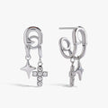 Gwendoline Cross Drop Earrings