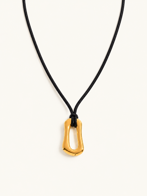 Helene Open Link Cord Necklace - Gold clean variation image