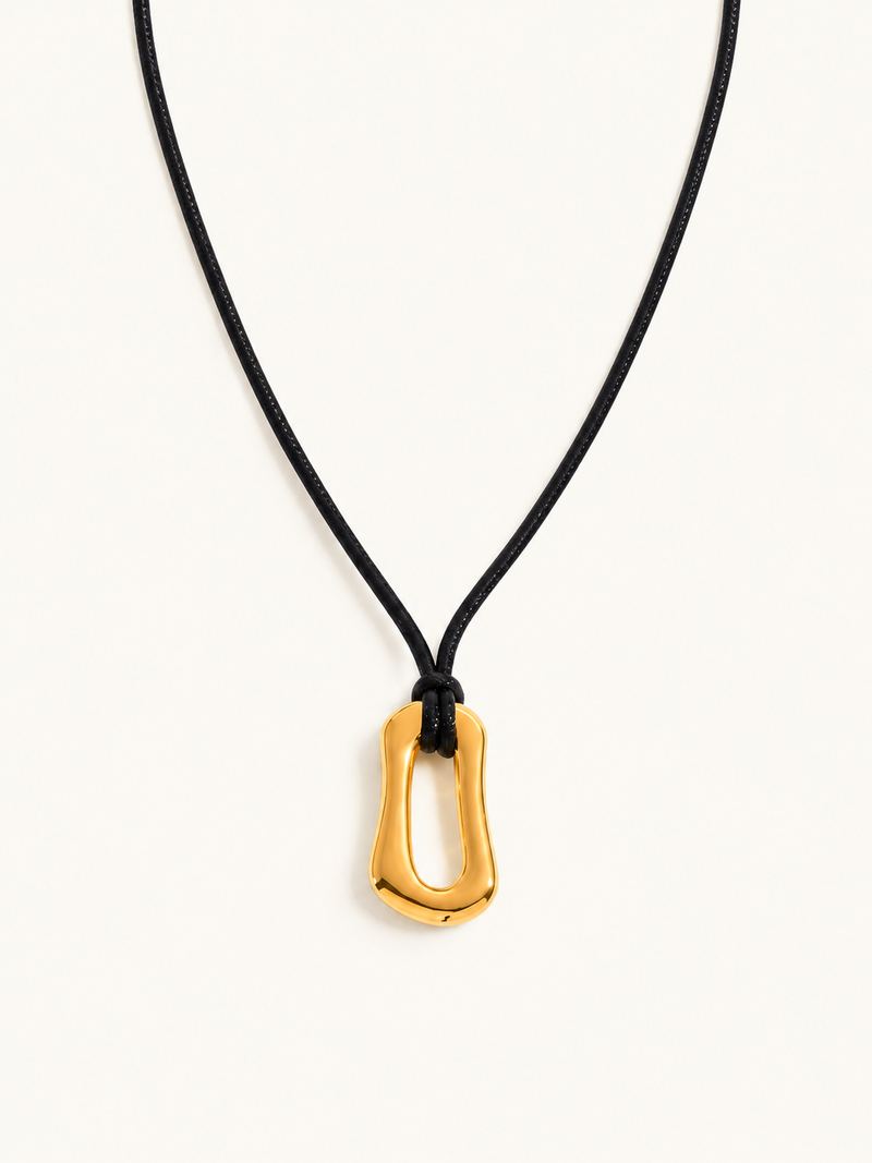 Helene Open Link Cord Necklace - Gold clean variation image