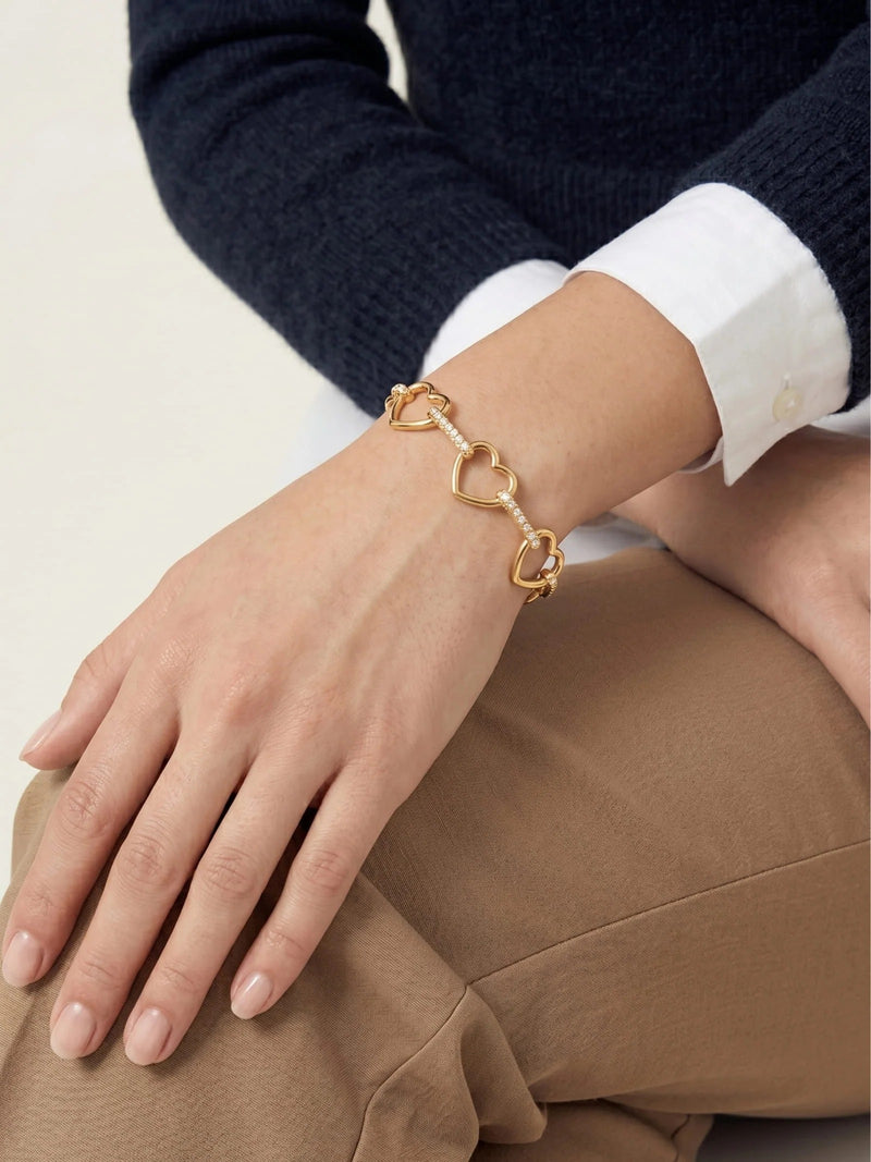 Giselle Heart Link Bracelet – Heart Links