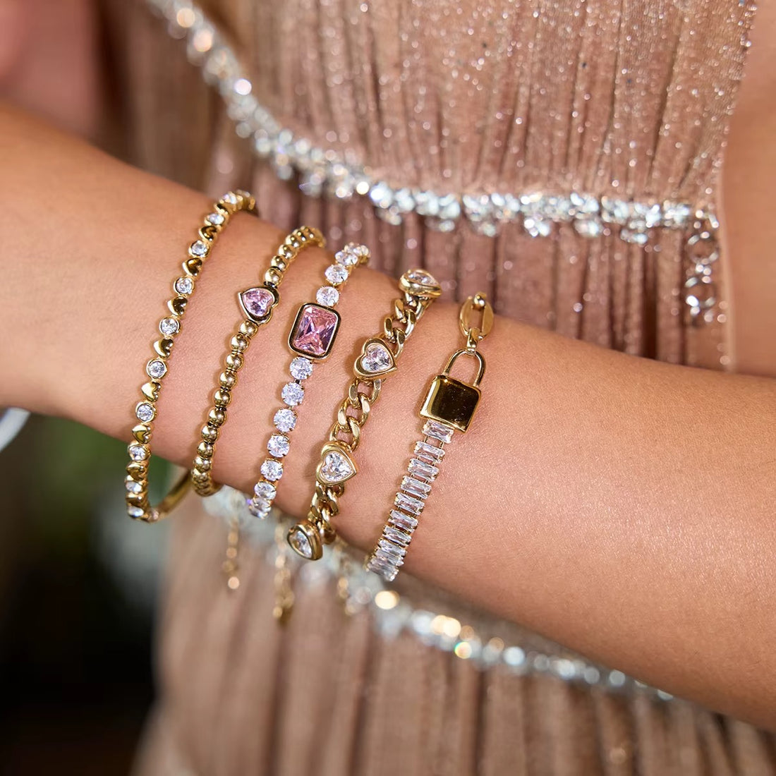 Liane Heart Charm Bracelet