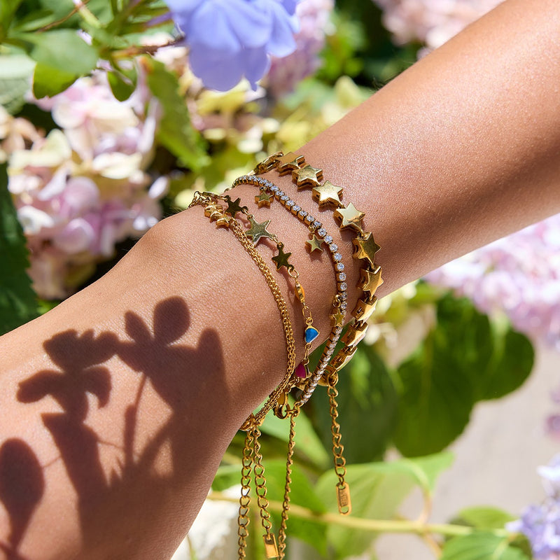 Estelle Chain Bracelet – Star Link – Gold