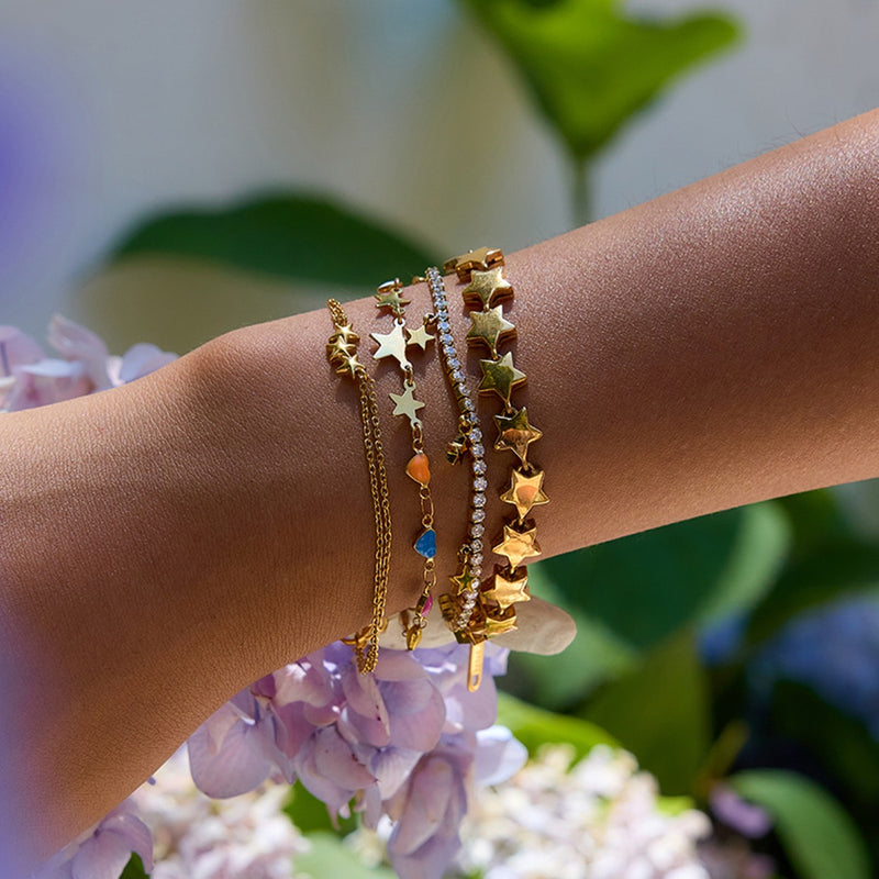 Estelle Chain Bracelet – Star Link – Gold
