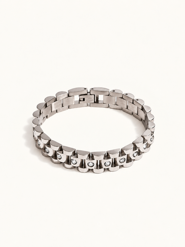 Jacqueline Silver Watch-Link Bracelet - Silver clean variation image