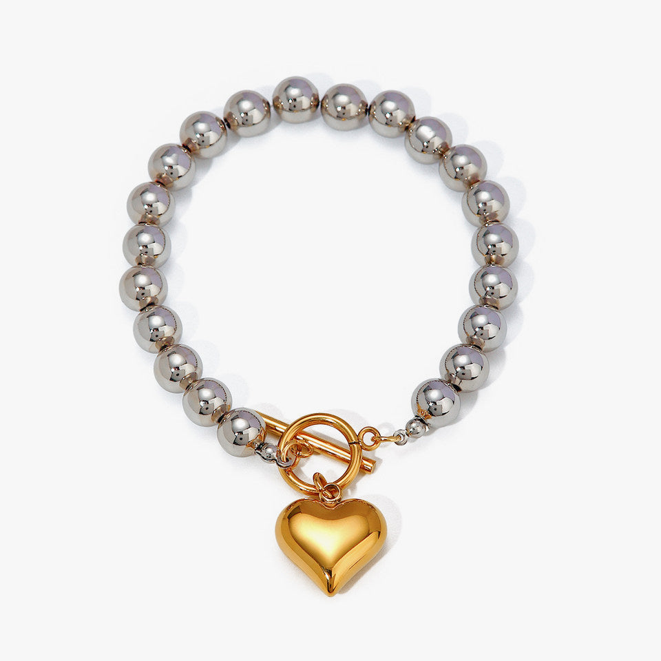 Laetitia Gold Heart Bracelet