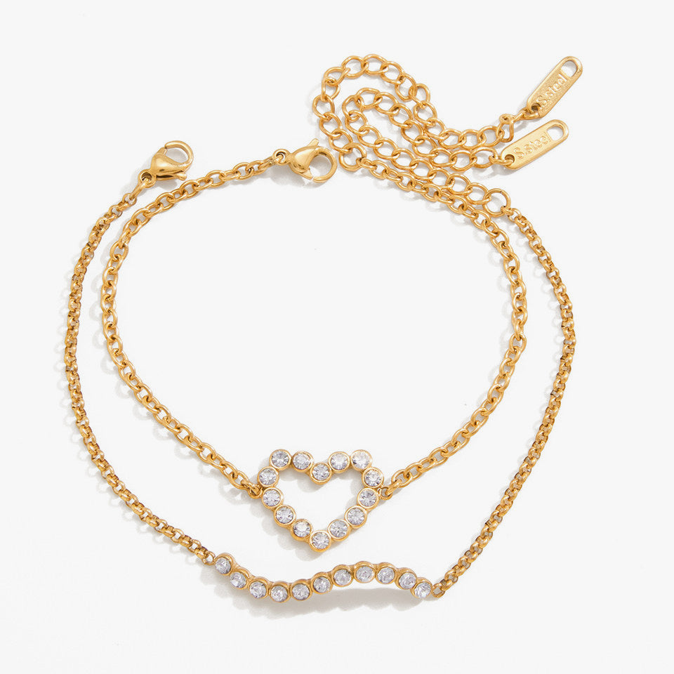 Lea Heart Charm Bracelet