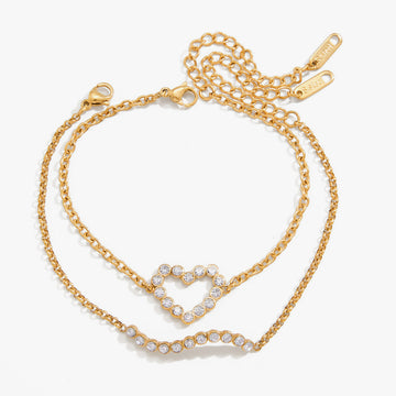 Lea Heart Charm Bracelet