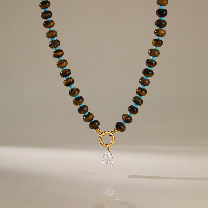 Blandine Beaded Stone Necklace, gallery photo 6