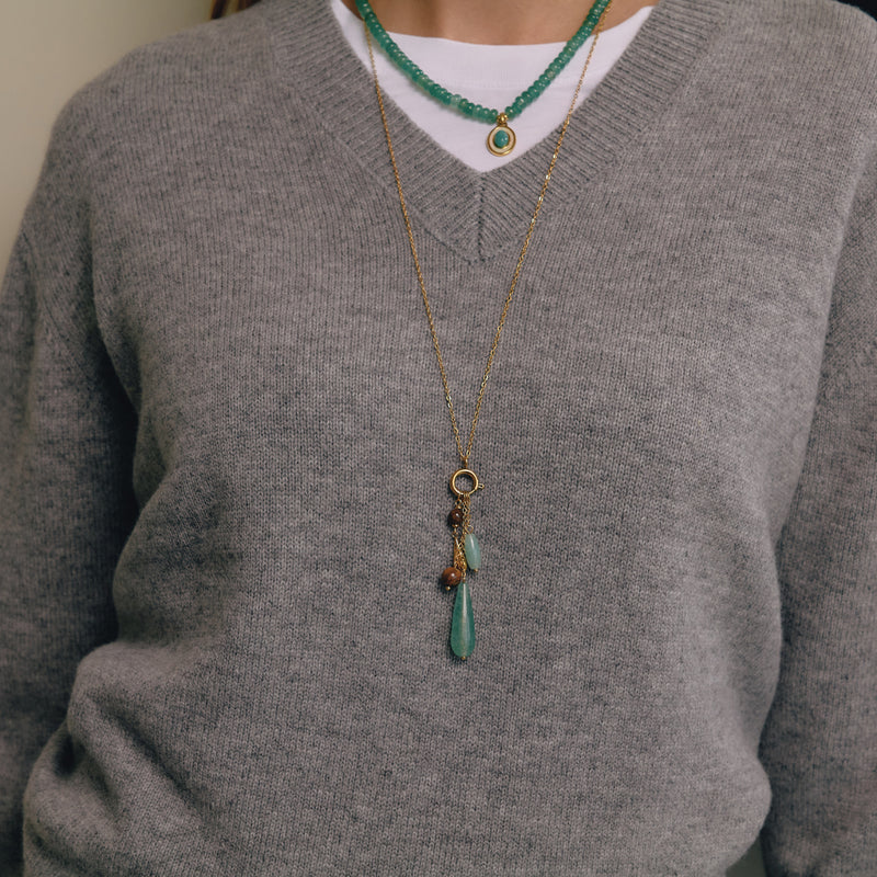 Daphne Long Stone Drop Necklace, gallery photo 2
