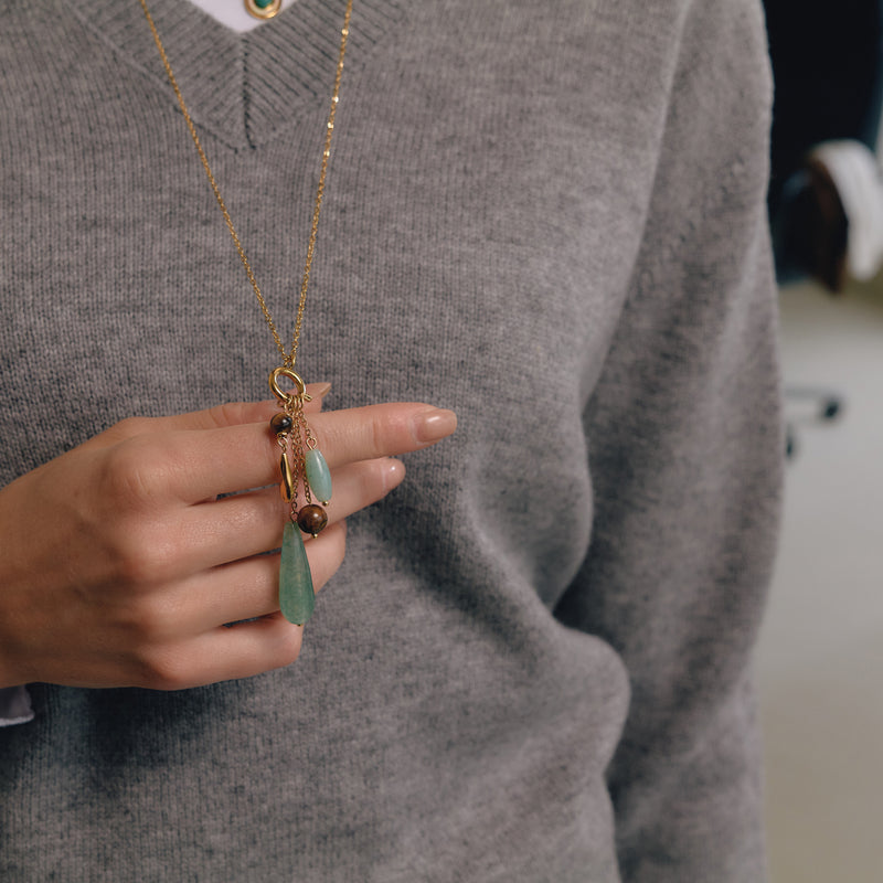 Daphne Long Stone Drop Necklace, gallery photo 3