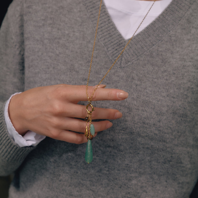 Daphne Long Stone Drop Necklace, gallery photo 4