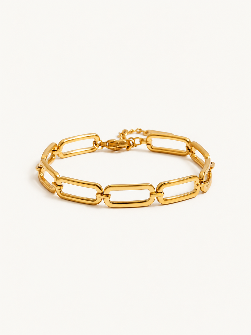 Estelle Chain Bracelet — Paperclip Gold clean variant image