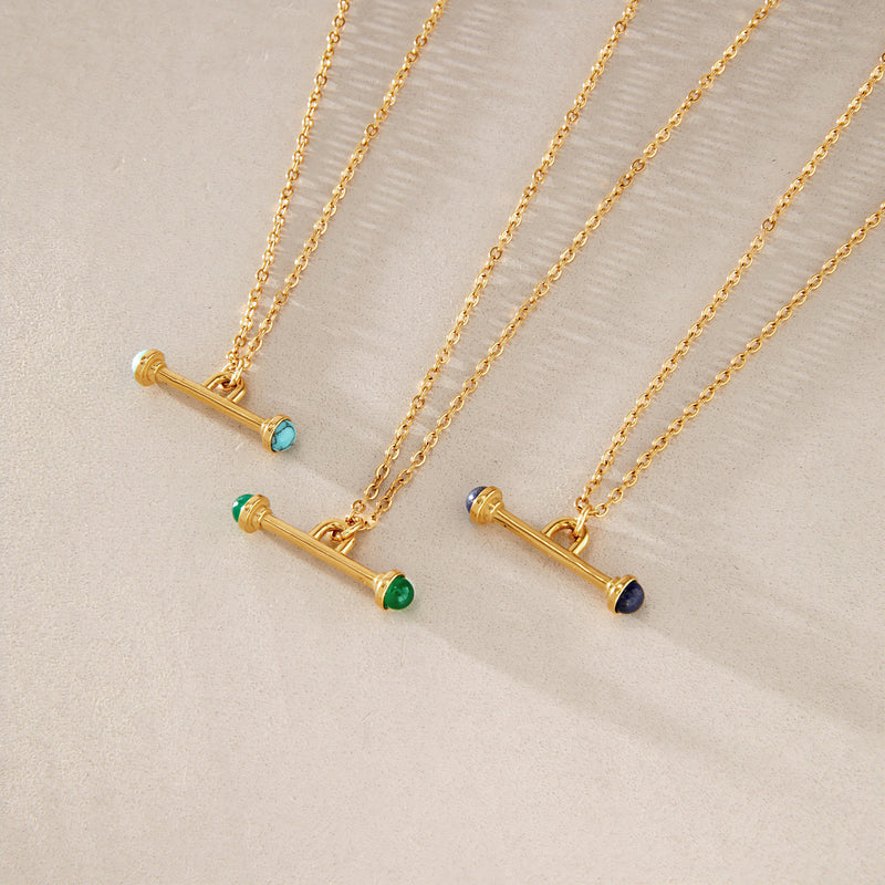 Katell Stone-End T-Bar Necklace, gallery photo 5
