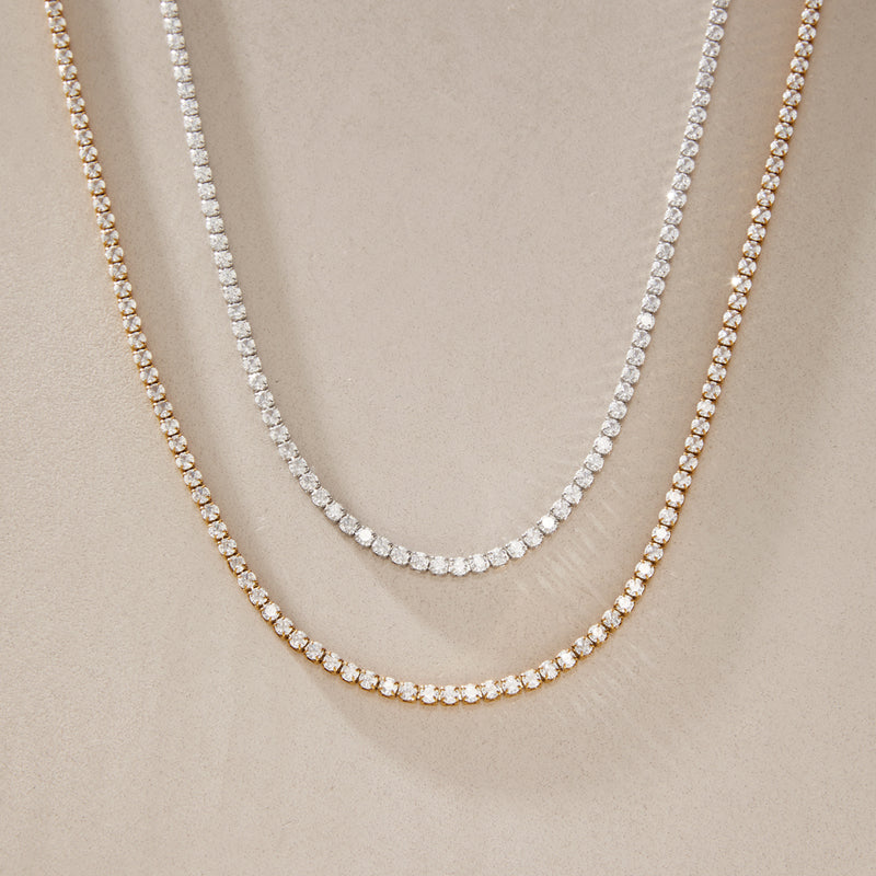 Nadege Round Stone Tennis Necklace, gallery photo 4