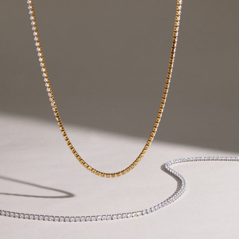 Nadege Round Stone Tennis Necklace, gallery photo 5