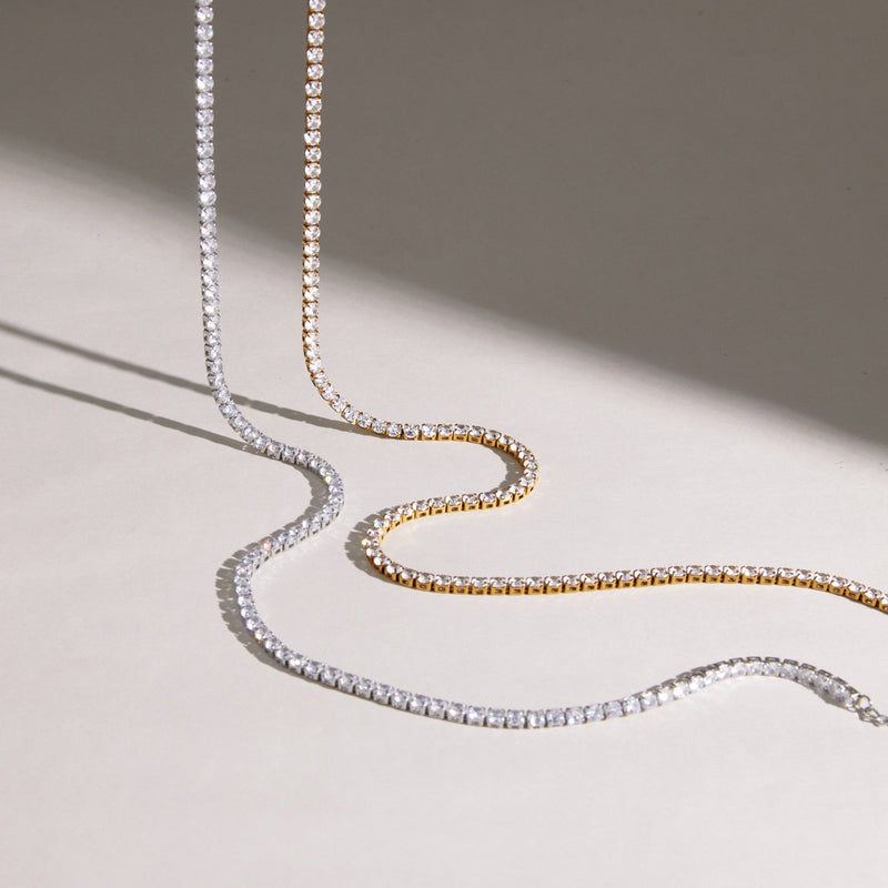 Nadege Round Stone Tennis Necklace, gallery photo 6