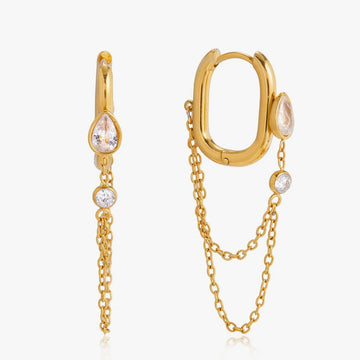 Maelys Chain Tassel Earrings – waterproof, tarnish-free earrings by Macaje