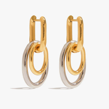 Maia Linked Hoop Earrings