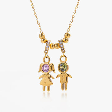 Margaud Boy & Girl Charm Necklace