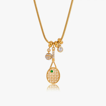 Mireille Tennis Racket Necklace