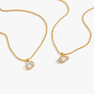 Noemie Crystal Drop Necklace